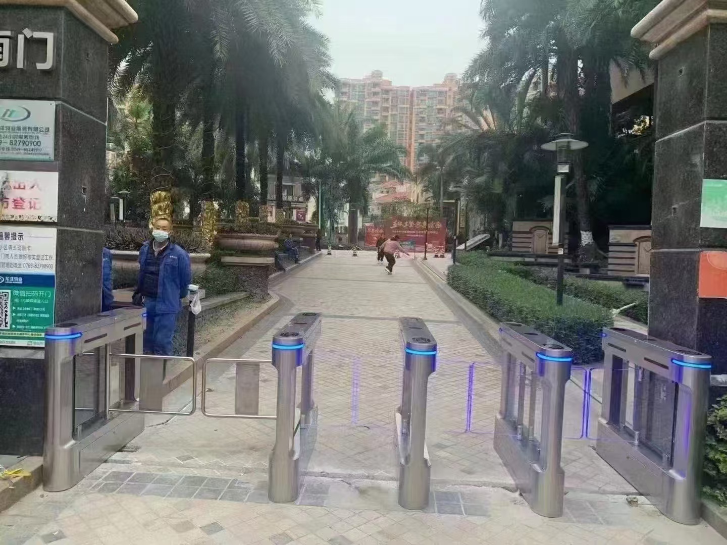 闽侯铁岭工业区 园区出入口门禁